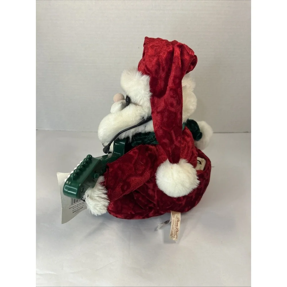 DAN-DEE Animated‎ Santa Claus Plush Dances Plays Guitar Christmas Holiday Toy